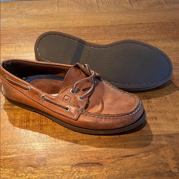 Sperry Men's Brown Boat Shoes - Picture 1 of 6